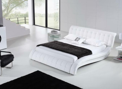 Bed Beds Upholstery Double Marriage Hotel Luxury Leather Modern Decorative Designer